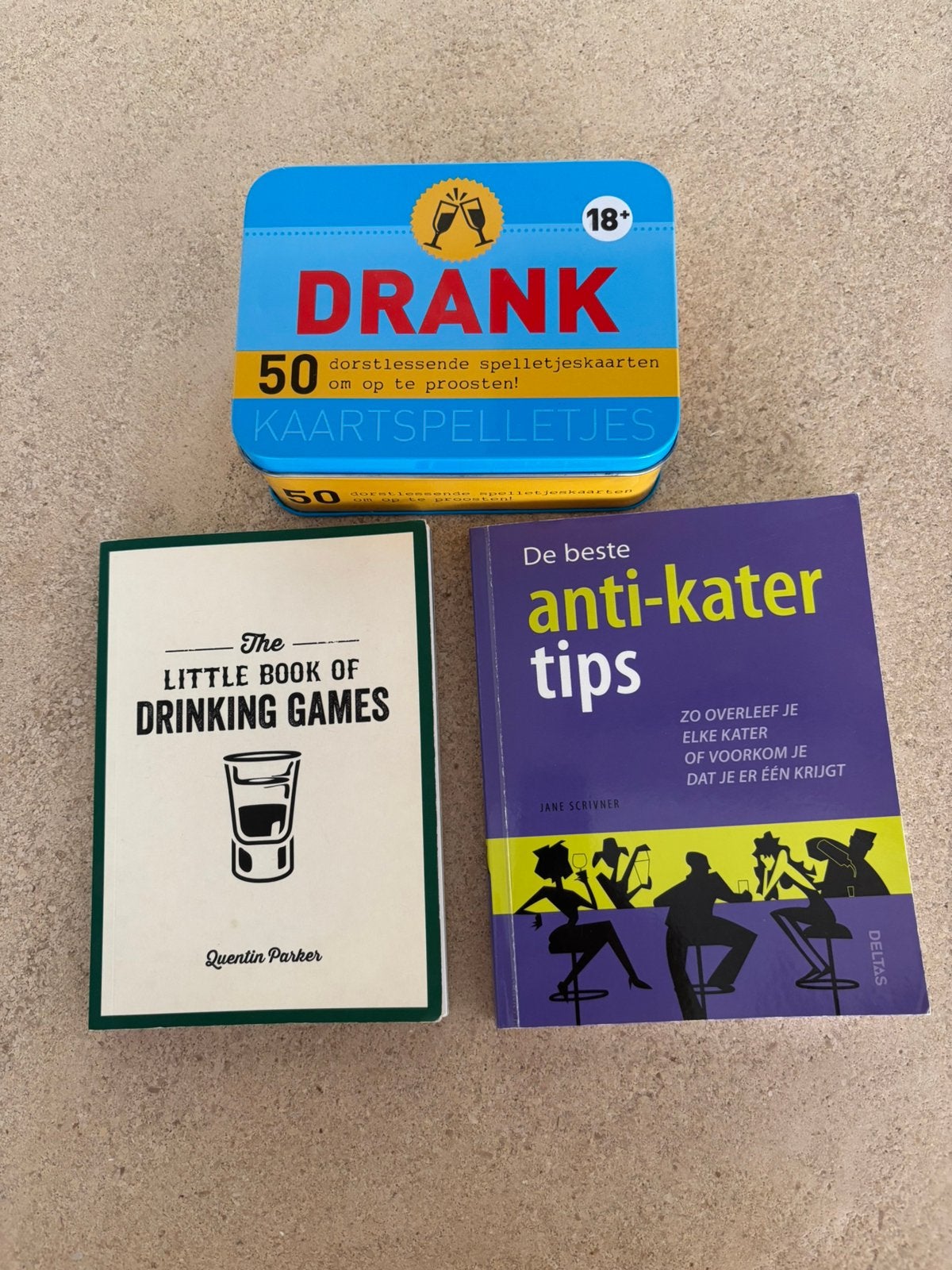 Drank spelletjes / boekjes, Boeken, Woordenboeken, Ophalen, Zo goed als nieuw, Nederlands