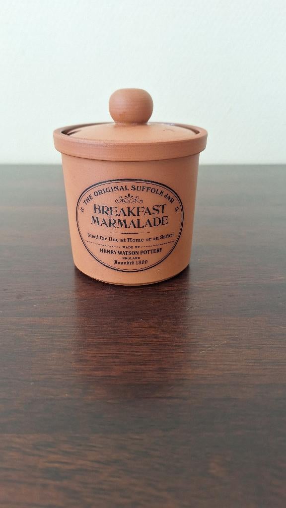 HENRY WATSON POTTERY breakfast marmelade vintage terracotta, Antiquités & Art, Enlèvement ou Envoi