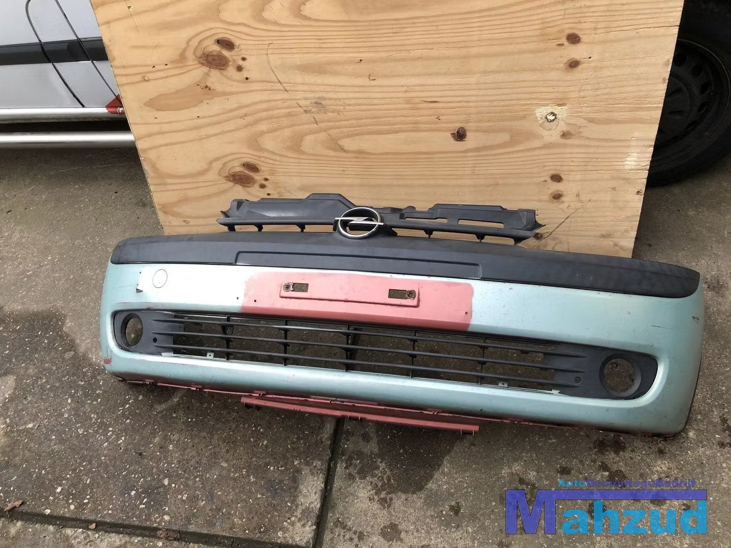 OPEL CORSA C voorbumper aqua groen blauw, Pare-chocs, Opel Automobile GmbH, Avant, Opel