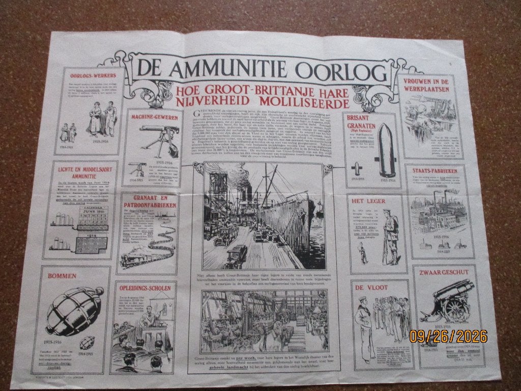 WO1: Britse propaganda-affiche London, Ophalen of Verzenden