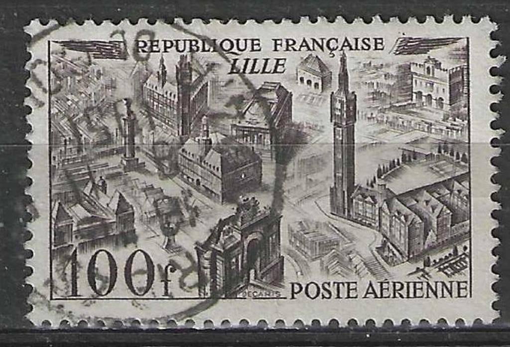France 1949 - Yvert 24PA - Poste aérienne - Lille (ST), Envoi, Affranchi