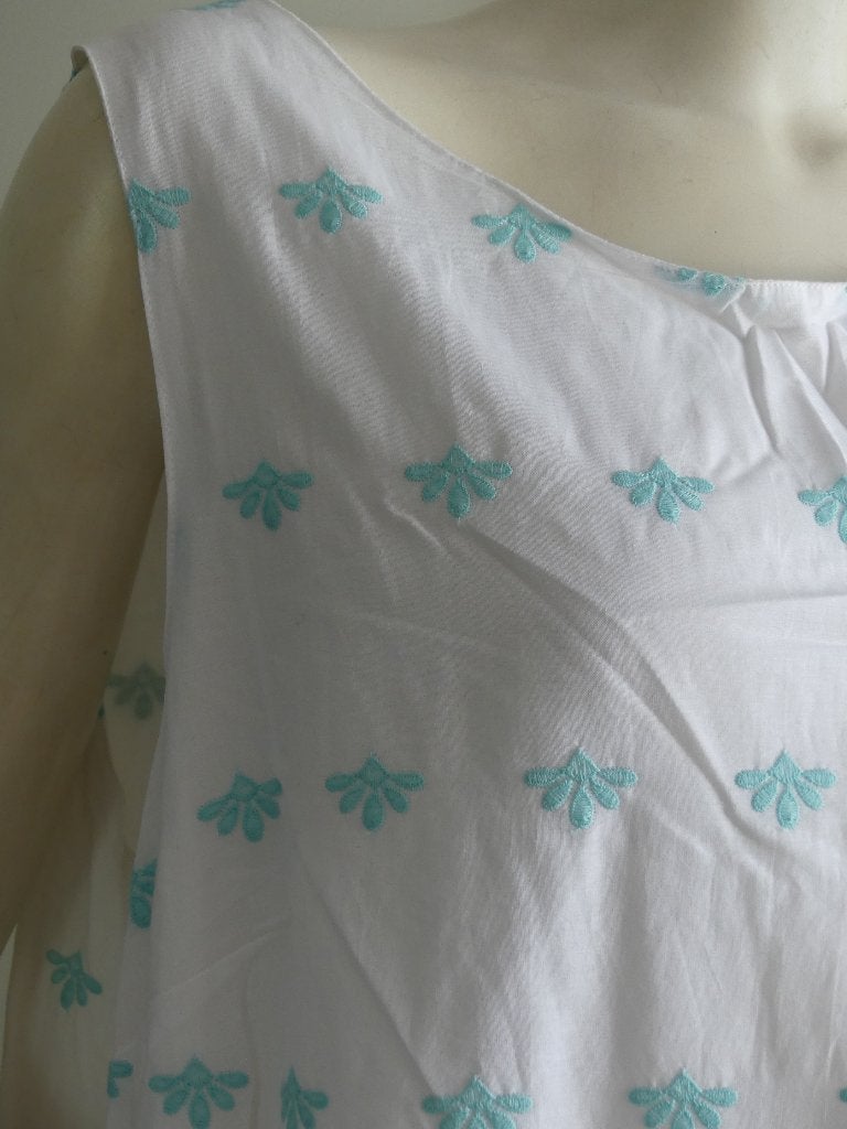 Broderie anglaise JURK, mt. 48/50, Verzenden, Wit, Nieuw, Maat 46/48 (XL) of groter