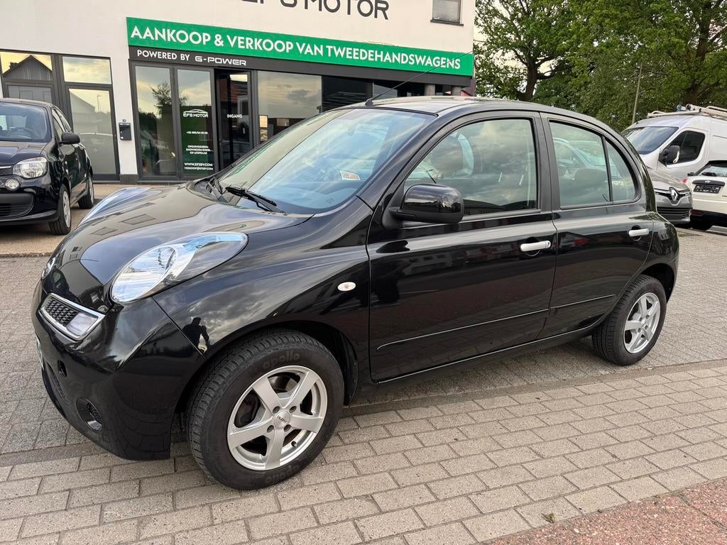 NISSAN MICRA – 2010 – BENZINE – AUTOMATISCH, Auto's, Stof, Zwart, Micra, 5 zetels