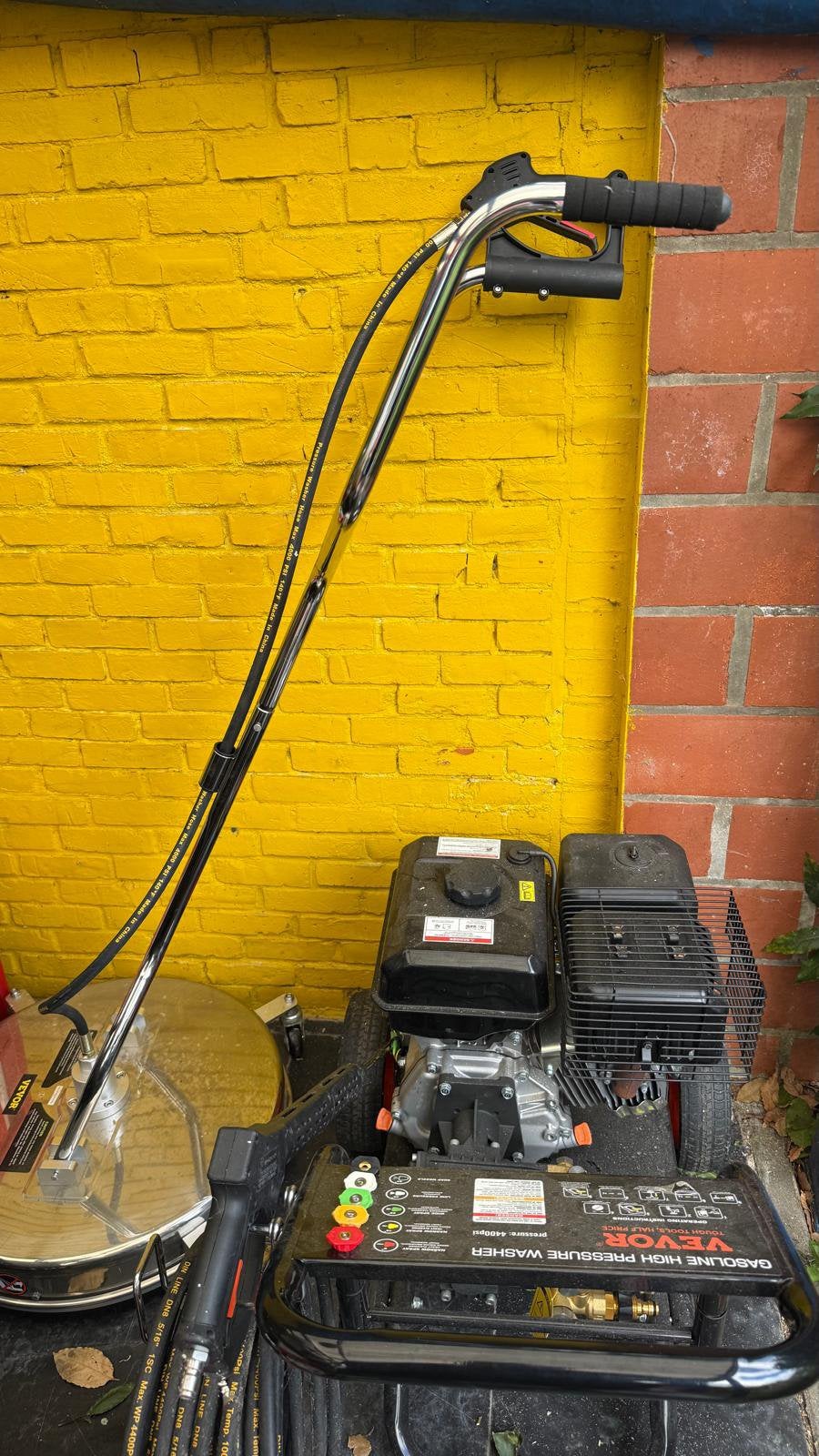 VEVOR benzinehogedrukreiniger met 24inch oppervlaktereiniger, Ophalen, Gebruikt