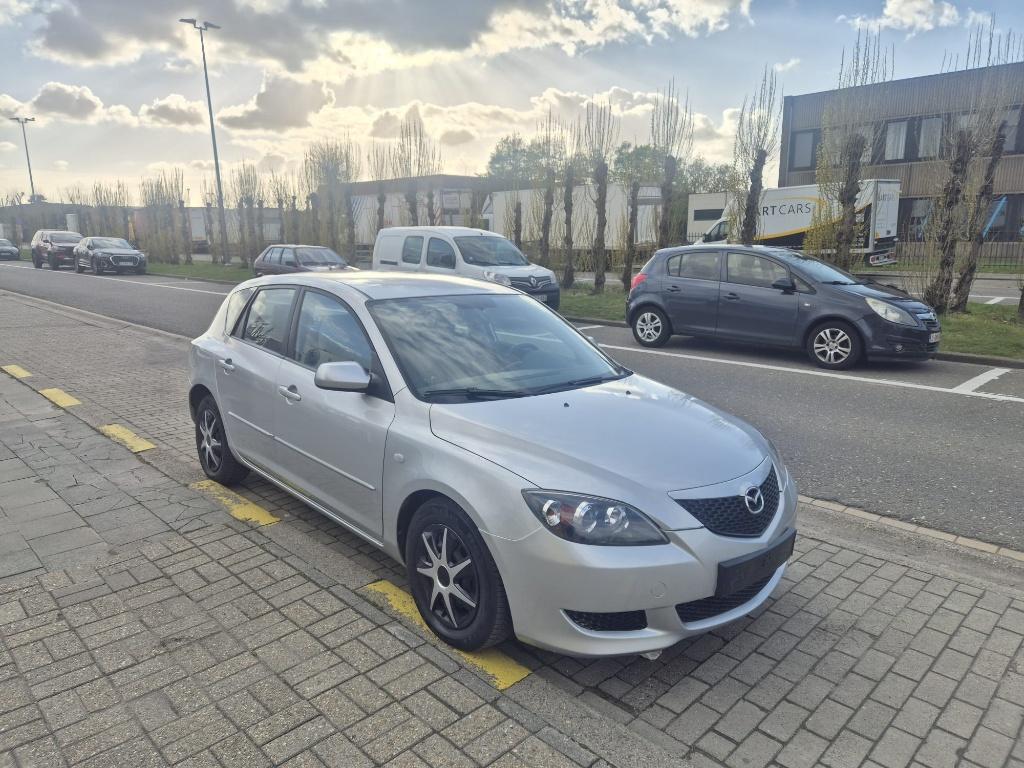 Mazda 3 1.3i - Airco + inspection - Garantie - Euro 4, Autos, Argent ou Gris, Achat, Entreprise, Tissu