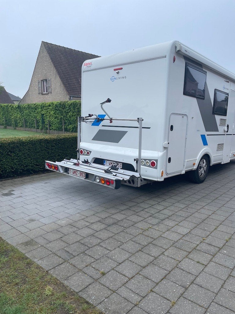 Scooterrek voor mobilehome met chassiesverlenging, Caravanes & Camping, Camping-cars, Particulier