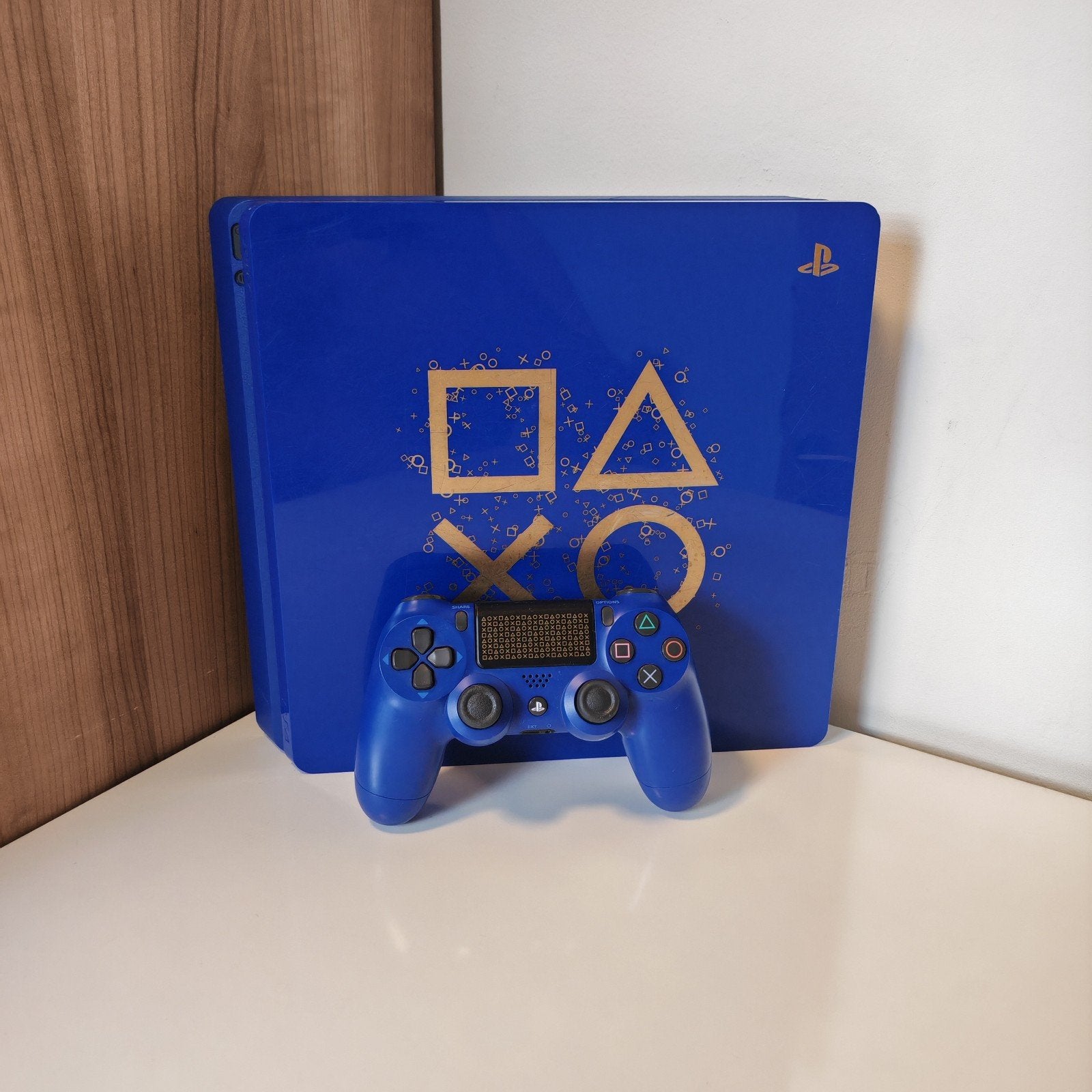 Playstation 4 Days of Play edition, Games en Spelcomputers, Spelcomputers | Sony PlayStation 4, Ophalen, Met 1 controller, Slim