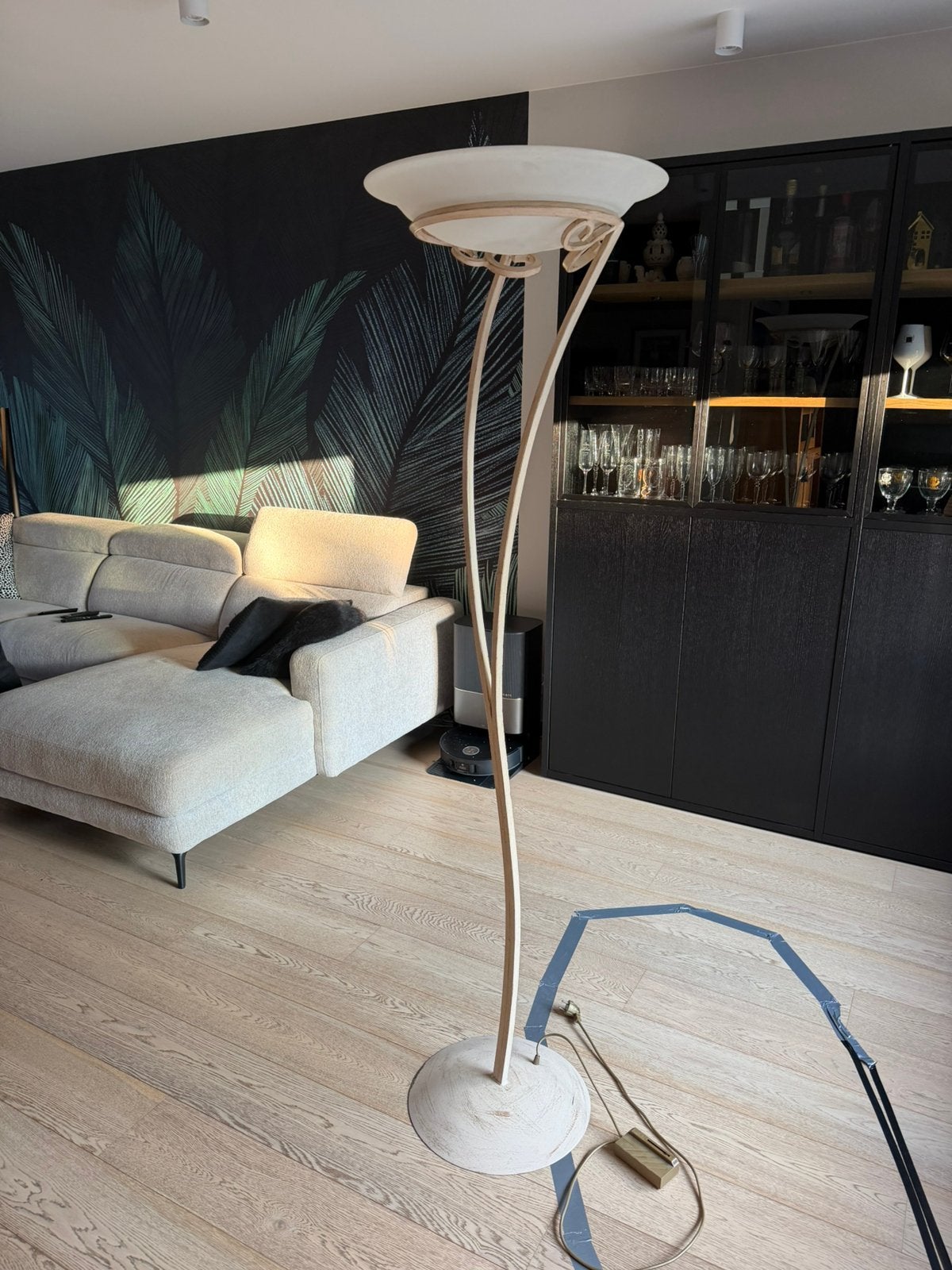 Lampe halogène, Maison & Meubles, Voir image, Utilisé, Métal, 150 à 200 cm