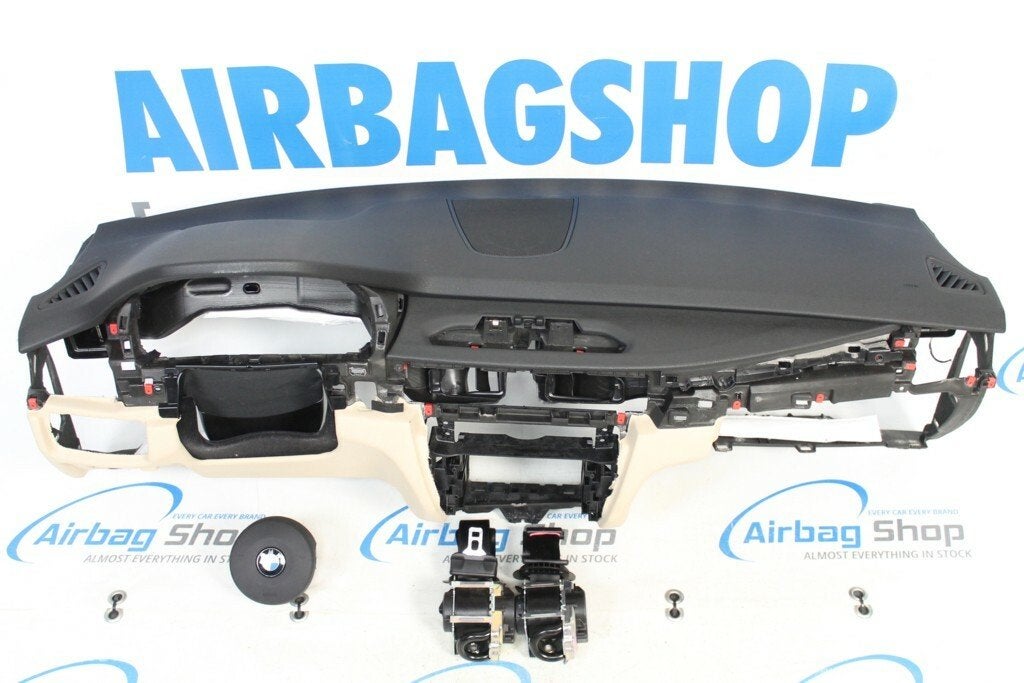 Airbag kit Tableau de bord M noir beige BMW X5 F15 2013-2018, Enlèvement ou Envoi, Utilisé