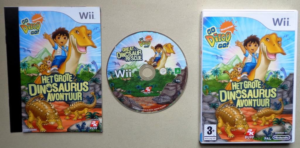 Go Diego Go! Het Grote Dinosaurus Avontuur voor de Wii, Games en Spelcomputers, Games | Nintendo Wii, Zo goed als nieuw, Ophalen of Verzenden