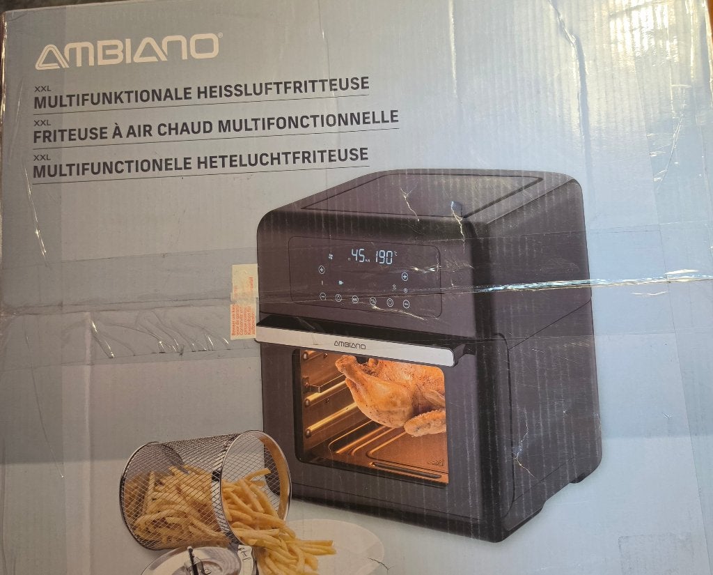 Friteuse à air chaud / Airfryer Four XXL AMBIANO., Electroménager, Enlèvement, Neuf, Friteuse à air XXL