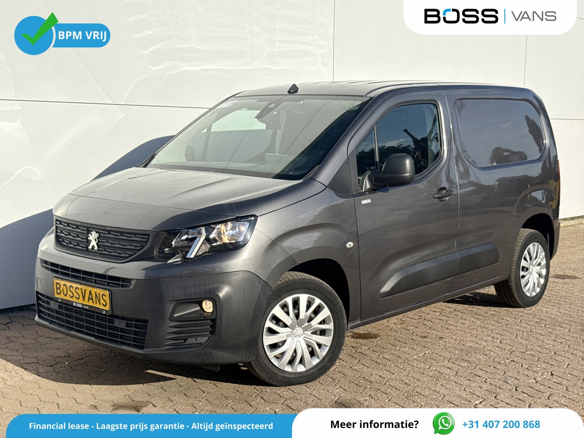 Peugeot Partner 1.5 HDi 130PK Automaat L1 Climate Control Cr, Autos, Argent ou Gris, Entreprise, 2 places, Capteur de stationnement