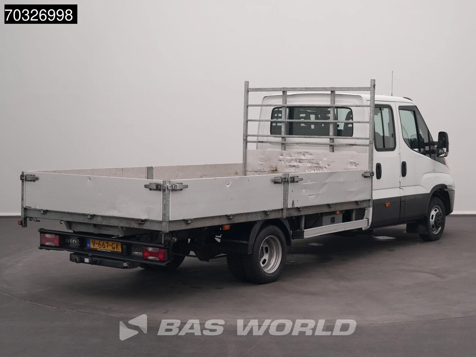 Iveco Daily 50C18 3.0L Automaat Dubbel Cabine Open Laadbak 3, Automaat, Stof, Gebruikt, Euro 6