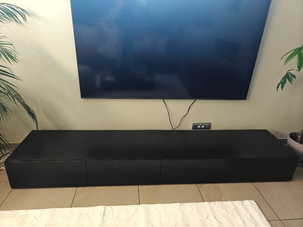 Tv-meubel zwart, Huis en Inrichting, Ophalen, Gebruikt