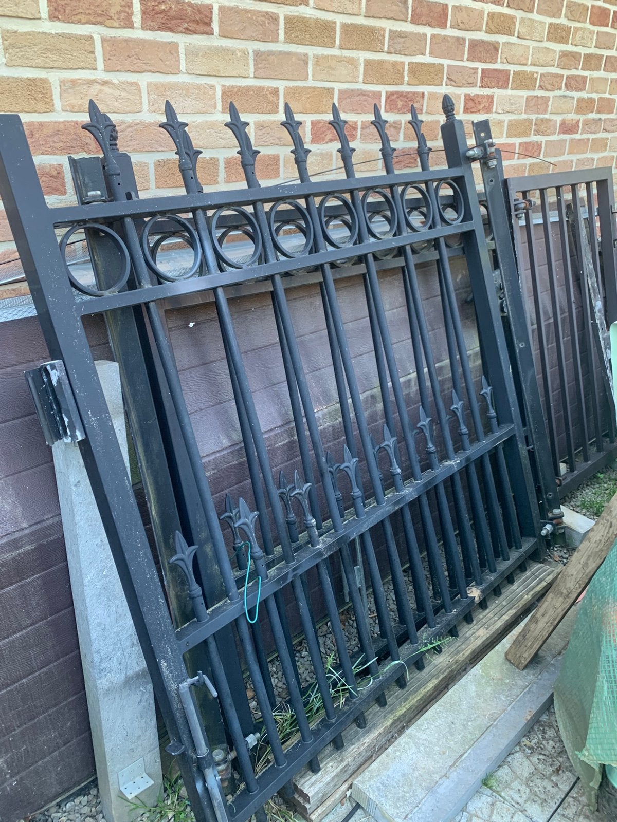 Portail acier, Jardin & Terrasse, Enlèvement, Comme neuf, Autres types, Avec portail