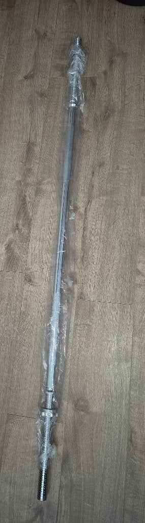 Halterstang - NIEUW - 3 cm - chroom - 165 cm (in verpakking), Sport en Fitness, Ophalen of Verzenden, Nieuw, Halterstangen