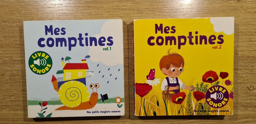 Lot de deux livres sonores "Mes comptines" Volume 1 et 2, Enlèvement ou Envoi, Utilisé