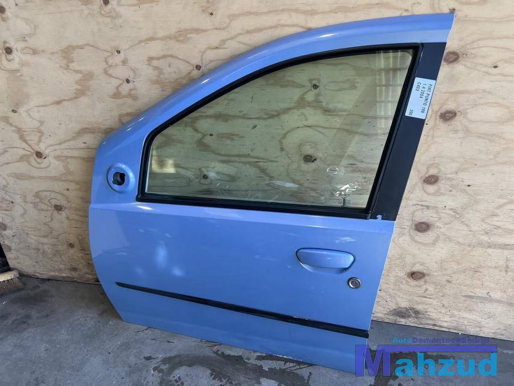 FIAT PUNTO 2 188 blauw links voor deur 2002-2005, Auto-onderdelen, Gebruikt, Deur, Stellantis Europe S.p.A., Voor