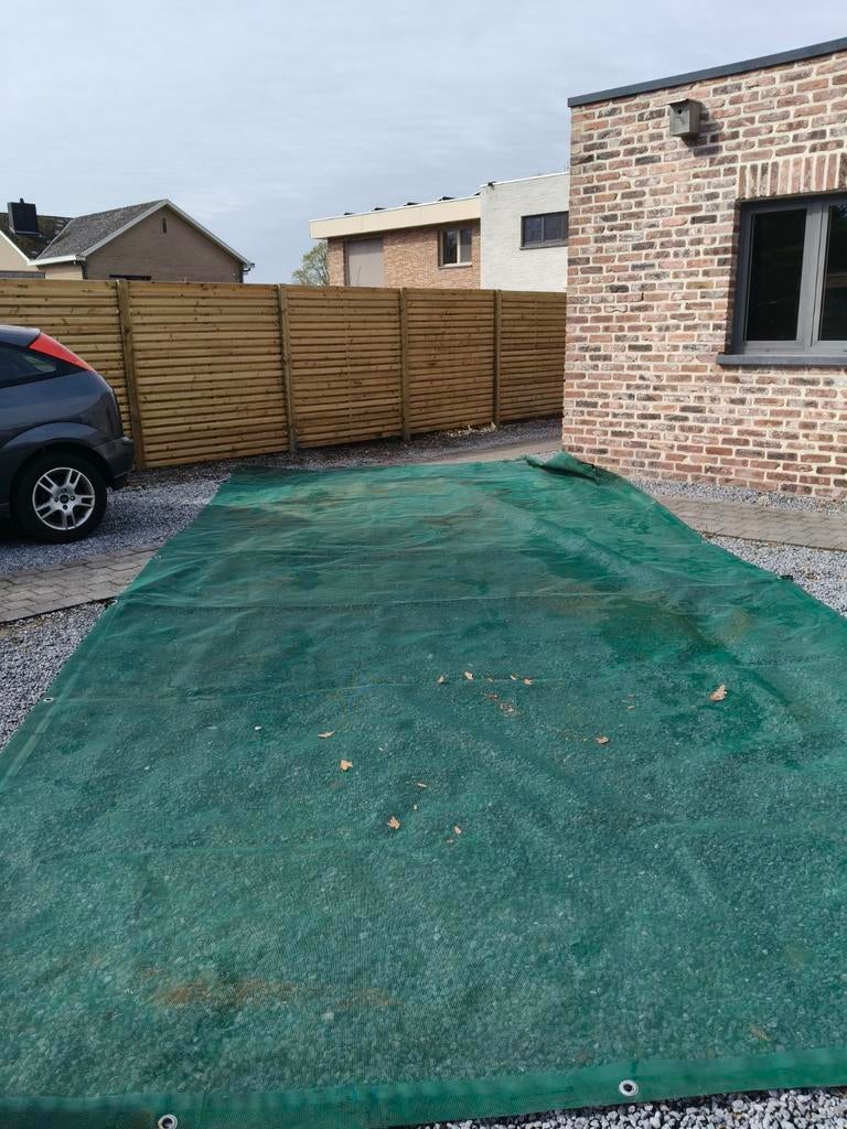 Gaasnet container 3,5 x 8m, Ophalen