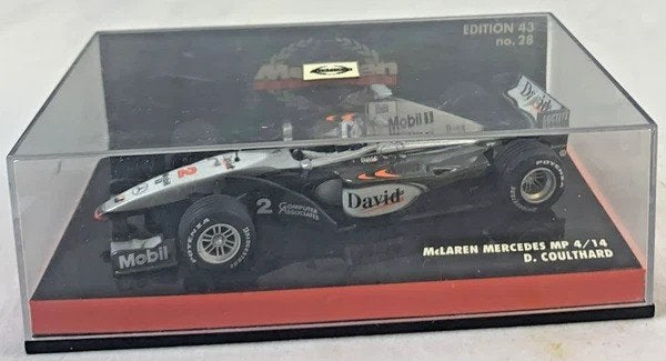 Minichamps F1 Modelauto McLaren MP4/14 1999 Coulthard 1:43, Verzenden, Zo goed als nieuw, Auto, MiniChamps