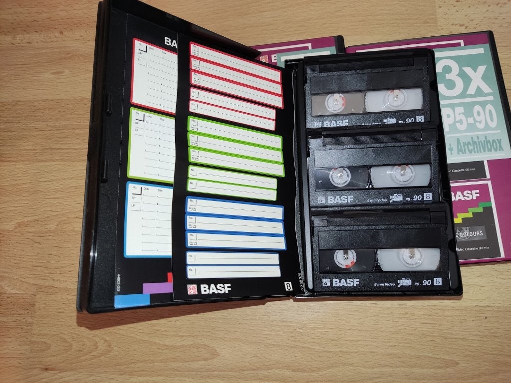 BASF video8 videocassette 3x3 in box, Ophalen of Verzenden, Onderdeel
