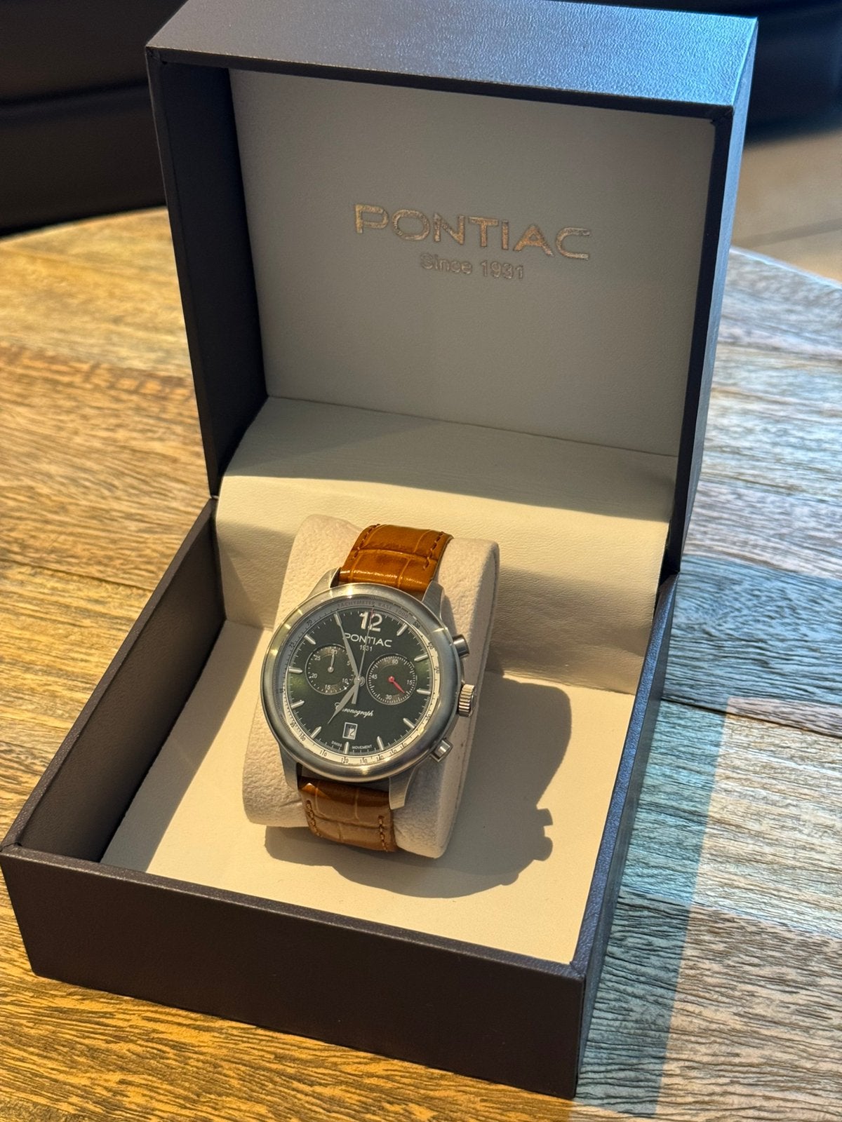 Pontiac horloge, Handtassen en Accessoires, Ophalen of Verzenden, Zo goed als nieuw