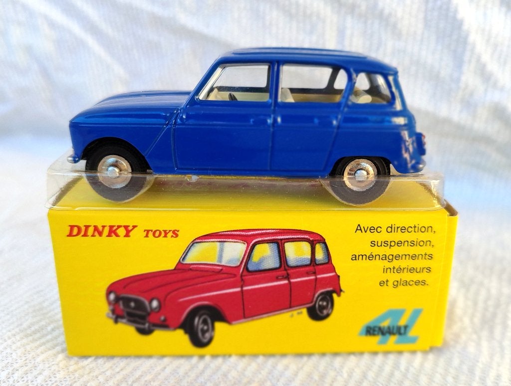 Dinky Atlas _ Renault 4L _ ref. 518 (bleue, assez rare), Enlèvement ou Envoi, Comme neuf, Voiture, Dinky Toys