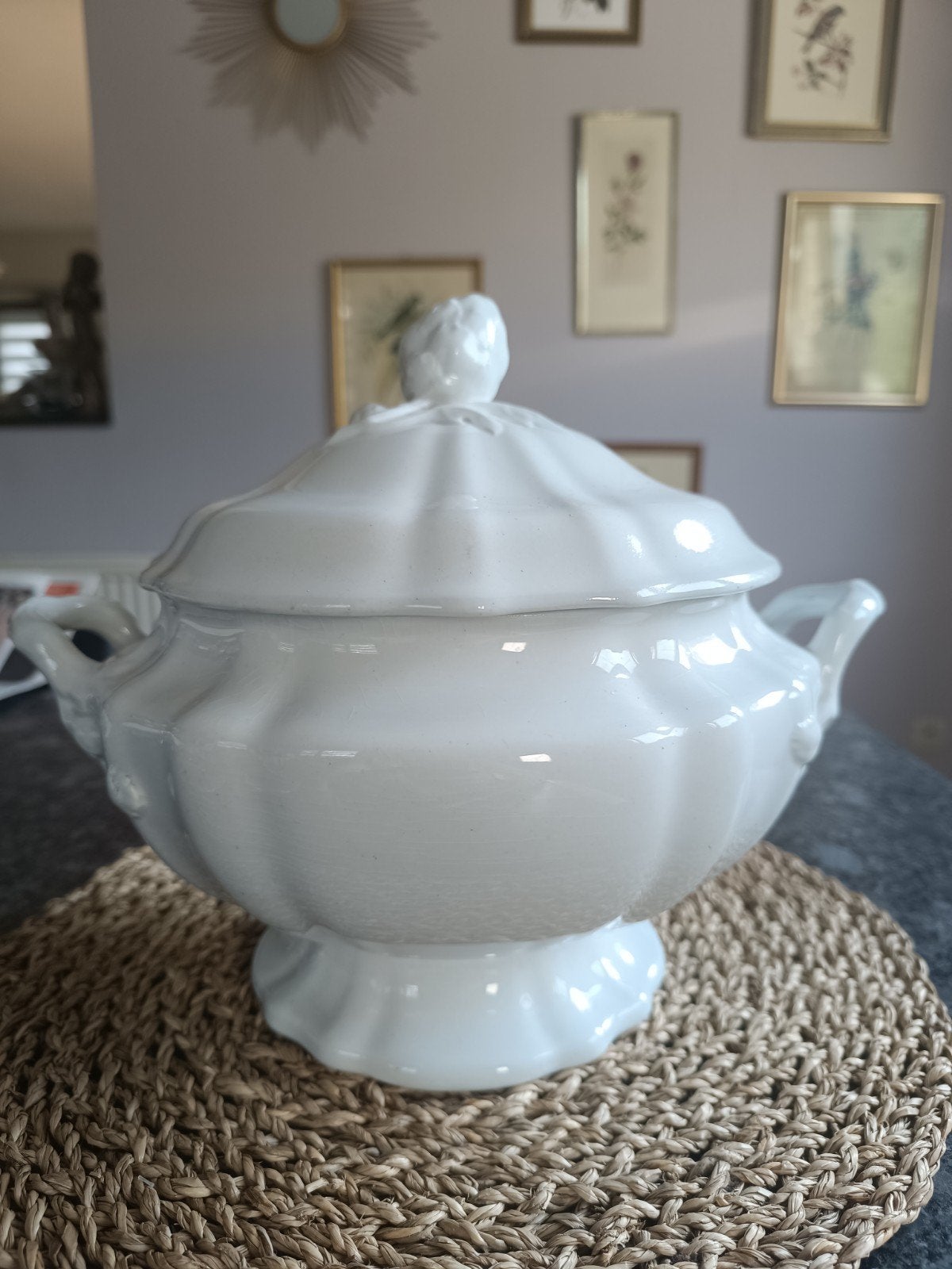 splendide soupière en porcelaine P Regout Maastricht, Enlèvement ou Envoi