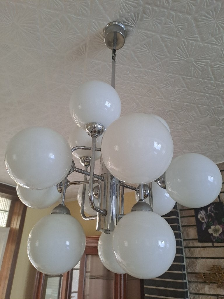 Kroonluchter sputnik ( 200 euro voor 1, 300 voor 2), Enlèvement, Utilisé, Métal, Vintage
