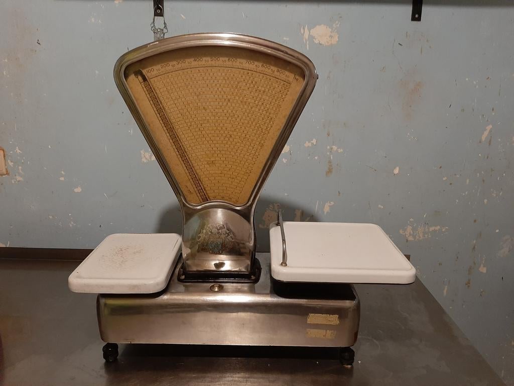 Vintage weegschaal in goede staat, Ophalen, Winkelweegschaal, Gebruikt, Minder dan 10 kg