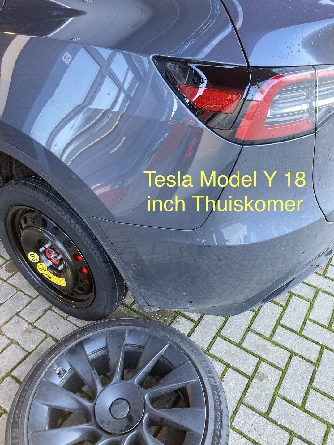 Reservewiel Thuiskomer TESLA Model S 3 X Y in 18 inch, Pneus et Jantes, Véhicule de tourisme, -, 135 mm