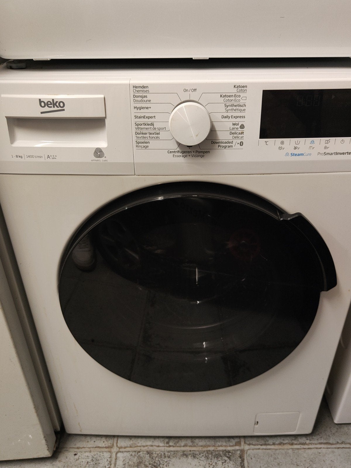 Beko wasmachine nog geen jaar oud, 8 tot 10 kg, Ophalen, Zo goed als nieuw, 85 tot 90 cm