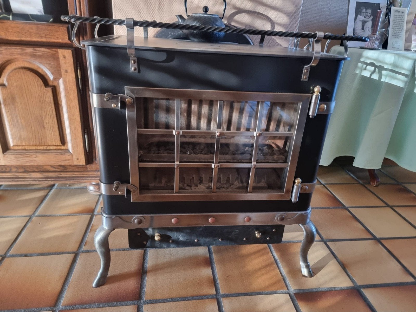 Kachel kolen en hout Rydes Style in zeer goede staat, Ophalen, Rydes Style
