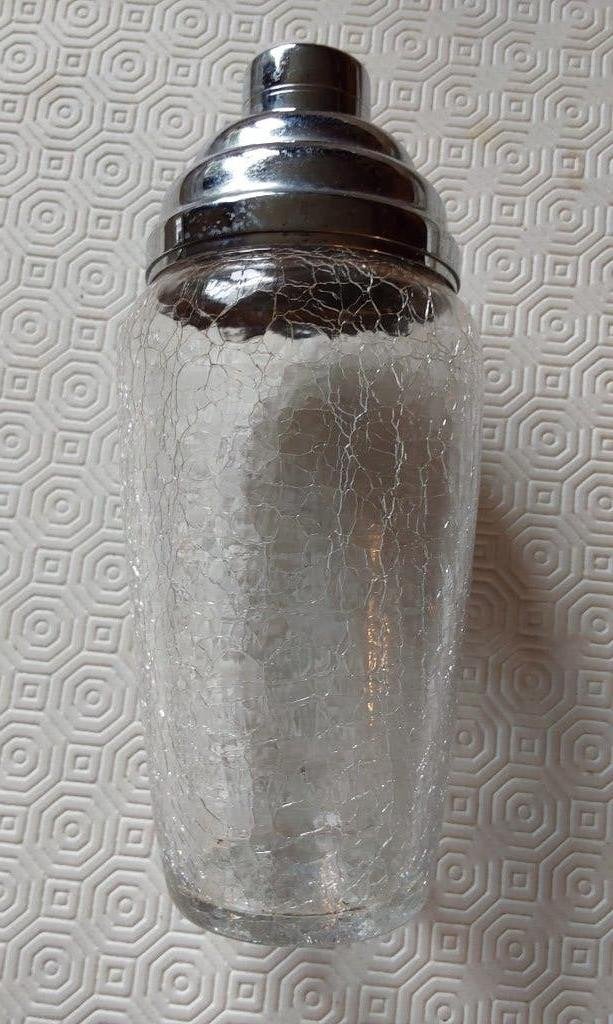 shaker en vieux Boussu verre   craquelé typique de Boussu, Antiquités & Art, Enlèvement