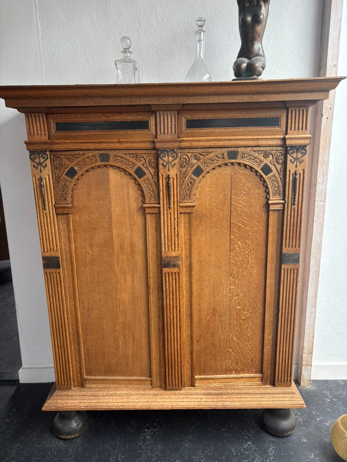 Antiek kussenkastje 1.90 hoog, Antiek en Kunst, Ophalen