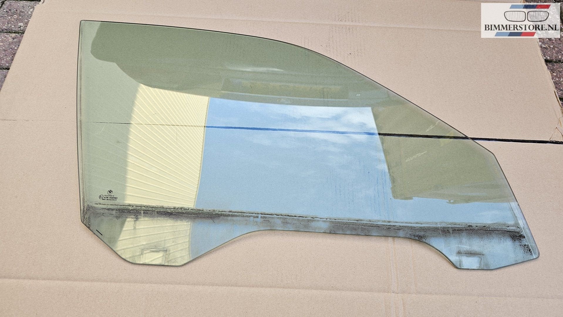 Zijruit raam groen rechtsvoor BMW 7 serie E38 51328163844 81, Gebruikt, -, Deur, Ophalen of Verzenden