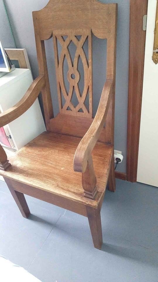 Chaise de Maître signée, Maison & Meubles, Chaises, Flamand du 18ème siècle, Brun, Enlèvement, Utilisé