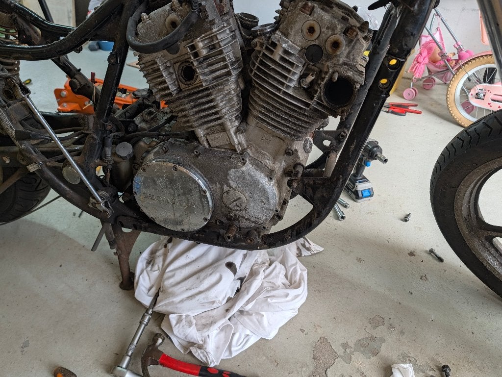 Motorblok Honda VT700C 1986, Ophalen of Verzenden, Gebruikt