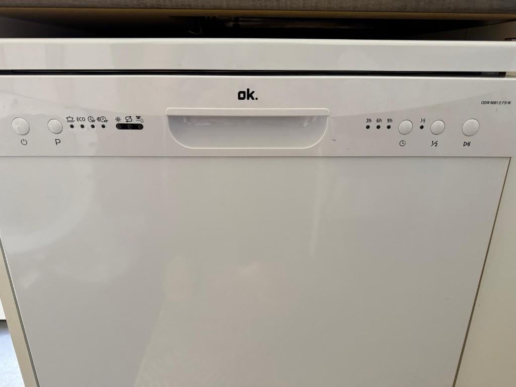 OK Vaatwasmachine, Electroménager, Lave-vaisselle, Programme éco, 85 à 90 cm, Comme neuf, Enlèvement