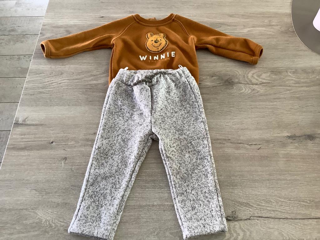 Disney Winnie the Pooh baby 2 delig pakje (Maat 80), Kinderen en Baby's, Babykleding | Maat 80, Jongetje of Meisje, Disney Baby