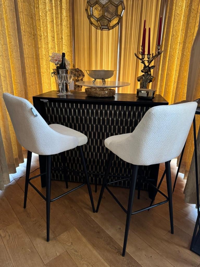 NIEUWE BAR Richmond Interiors zwart barmeubel barstoel, Ophalen, Zwart, Nieuw, Vintage