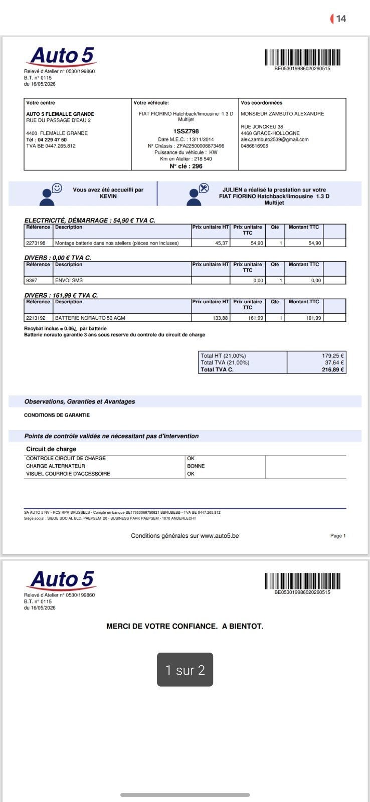 fiorino (camionnette), Autos, Achat, Diesel, Particulier, Euro 5