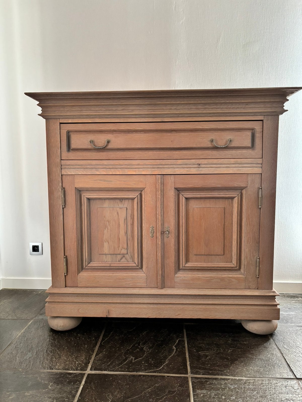 houten kast - landelijke stijl, Comme neuf, Enlèvement, 50 à 100 cm, Chêne