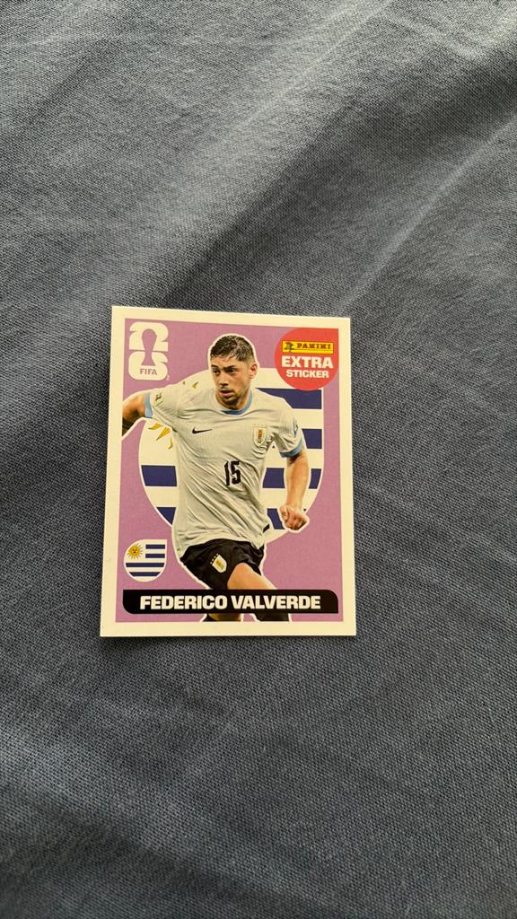 Extra sticker frederico valverde panini 2026, Verzamelen, Ophalen of Verzenden, Zo goed als nieuw