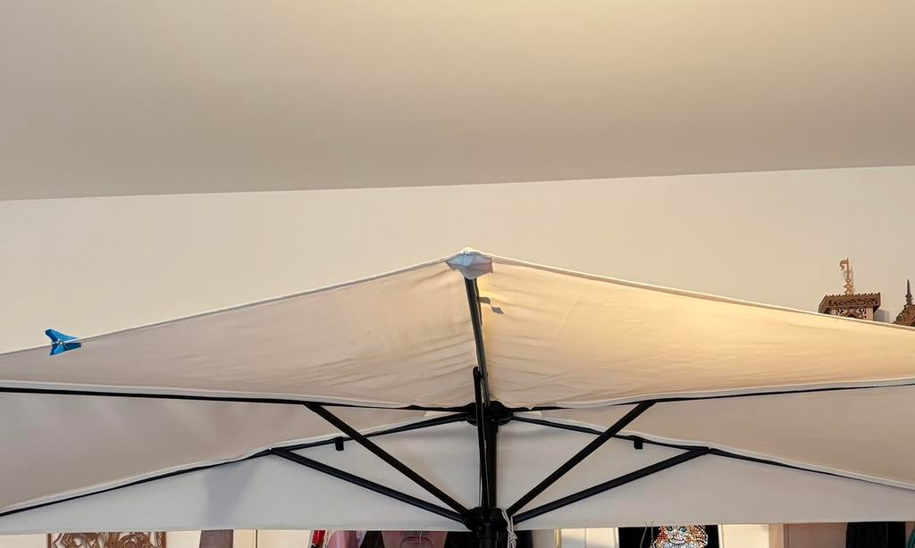 Parasol halve, Ophalen, Zo goed als nieuw, Stokparasol, 1 tot 2 meter