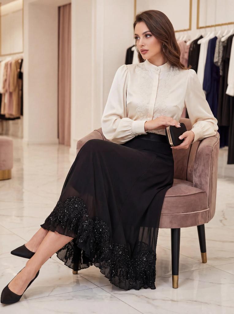 Jupe longue pour femmes - Taille 46 - NOUVEAUTÉ, Neuf, Taille 46/48 (XL) ou plus grande, Enlèvement ou Envoi, Style in Italy