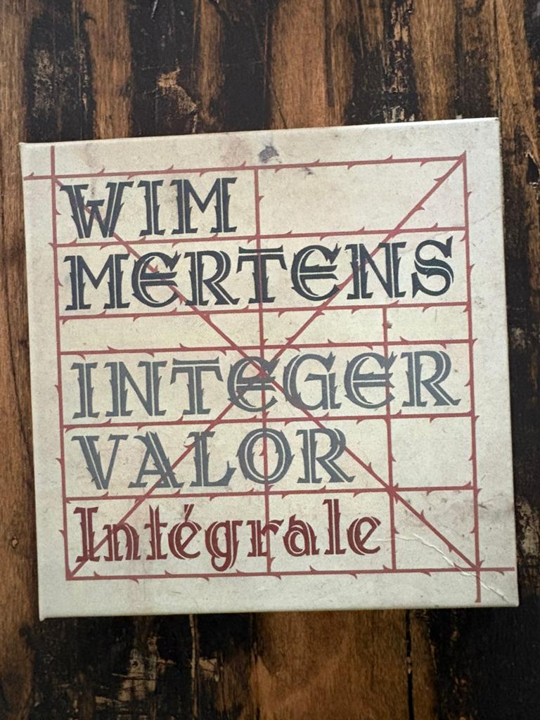 Wim Mertens - Integer Valor - Integrale, CD & DVD, CD | Classique, Enlèvement ou Envoi, Comme neuf
