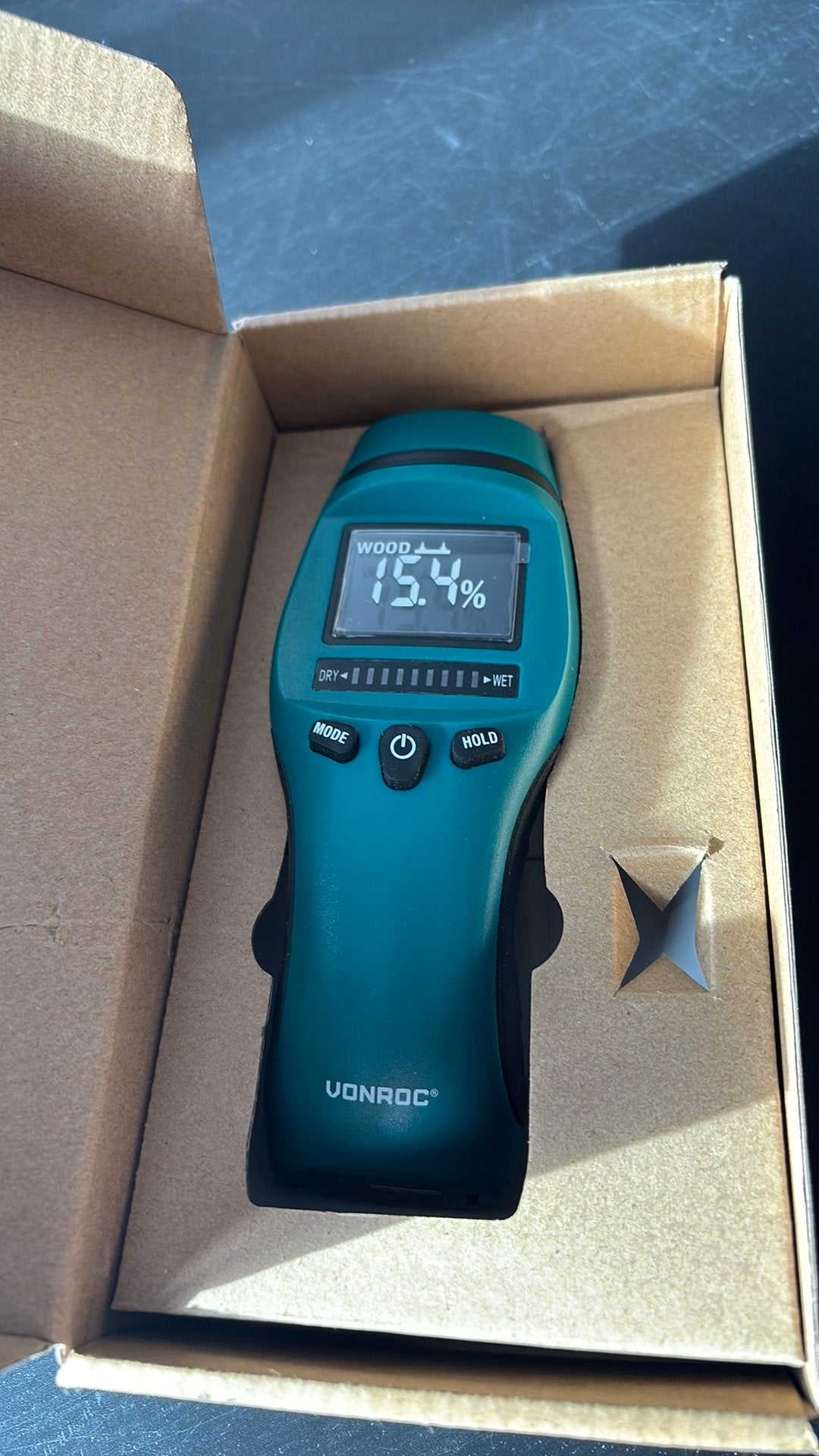 Vonroc pro vochtmeter, Ophalen, Nieuw