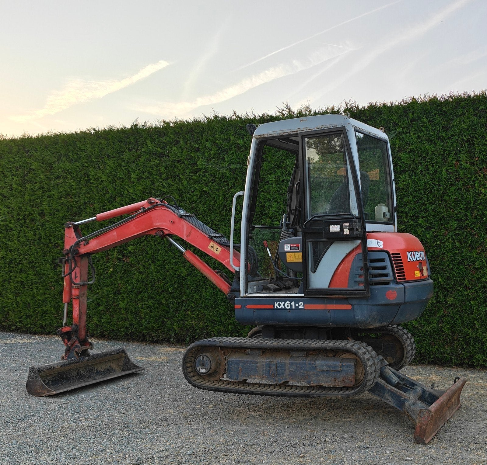 Kubota graafmachine, Ophalen, Graafmachine