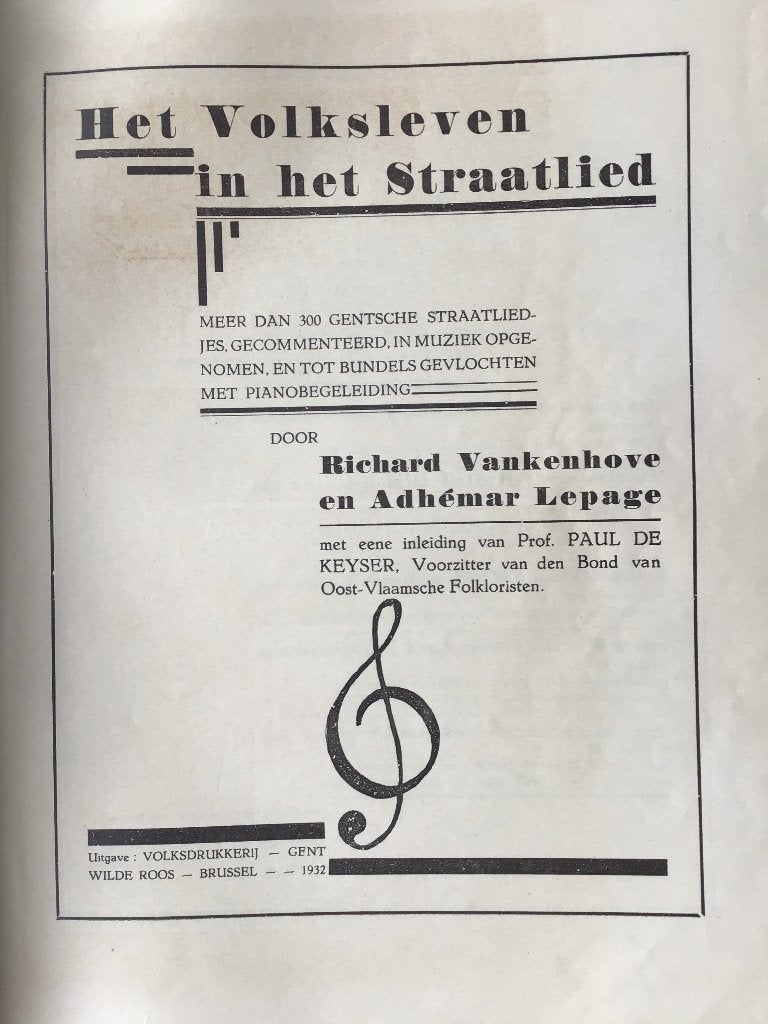 Chanson populaire Life in the Street (1932), Gand, Enlèvement ou Envoi, Utilisé